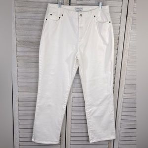 COLDWATER CREEK Stretch Bootcut Jeans White-16P